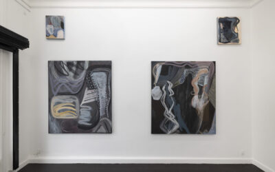 Julie Sass: At the Edge of Becoming, Galleri Maria Friis, 2023 At the Edge of Becoming (Installation view), photo: Erling Lykke Jeppesen